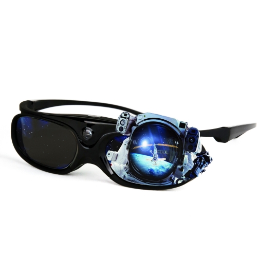 DG37 3D spectacles Smartglasses DLP Link 3D Glasses 144 Hz Ultra-Clear HD 3D Active Rechargeable Shutter Glasses for All 3D DLP Projectors - BenQ, Optoma, Dell, Mitsubishi, Samsung