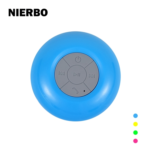NIERBO Wireless Bluetooth 4.0 Waterproof Outdoor & Shower Speaker Suction Cup Mic Phone Calls Hands-Free Speakers