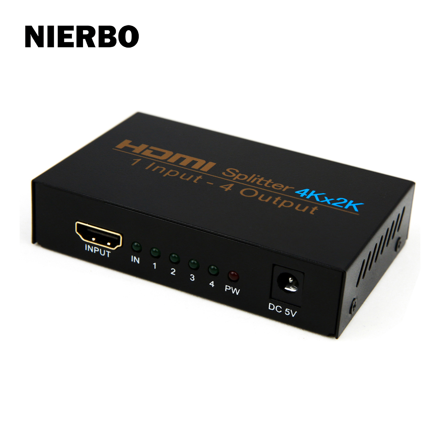 Full HD 1080p Goodlucking HDMI Splitter 5 Ports HDMI Switcher 5 Input 1 Output Supports 4K@30Hz 3D with IR Remote Control