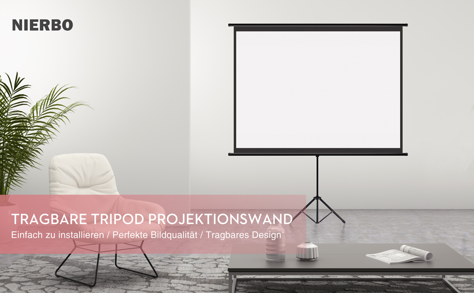  Mobile Tripod Projector Screen