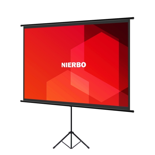 Mobile Tripod Screen, NIERBO Tripod Screen Mobile 60 Inch Projector Screen 122 x 91 cm 4:3 Screen Set-up / Dismantling in Just a Few Minutes