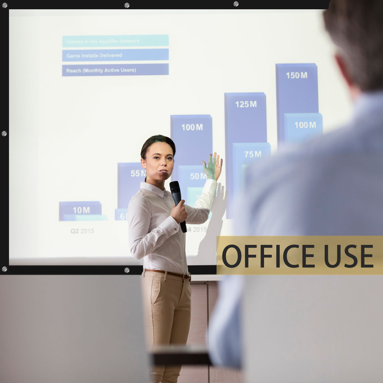 projector screen for office use 