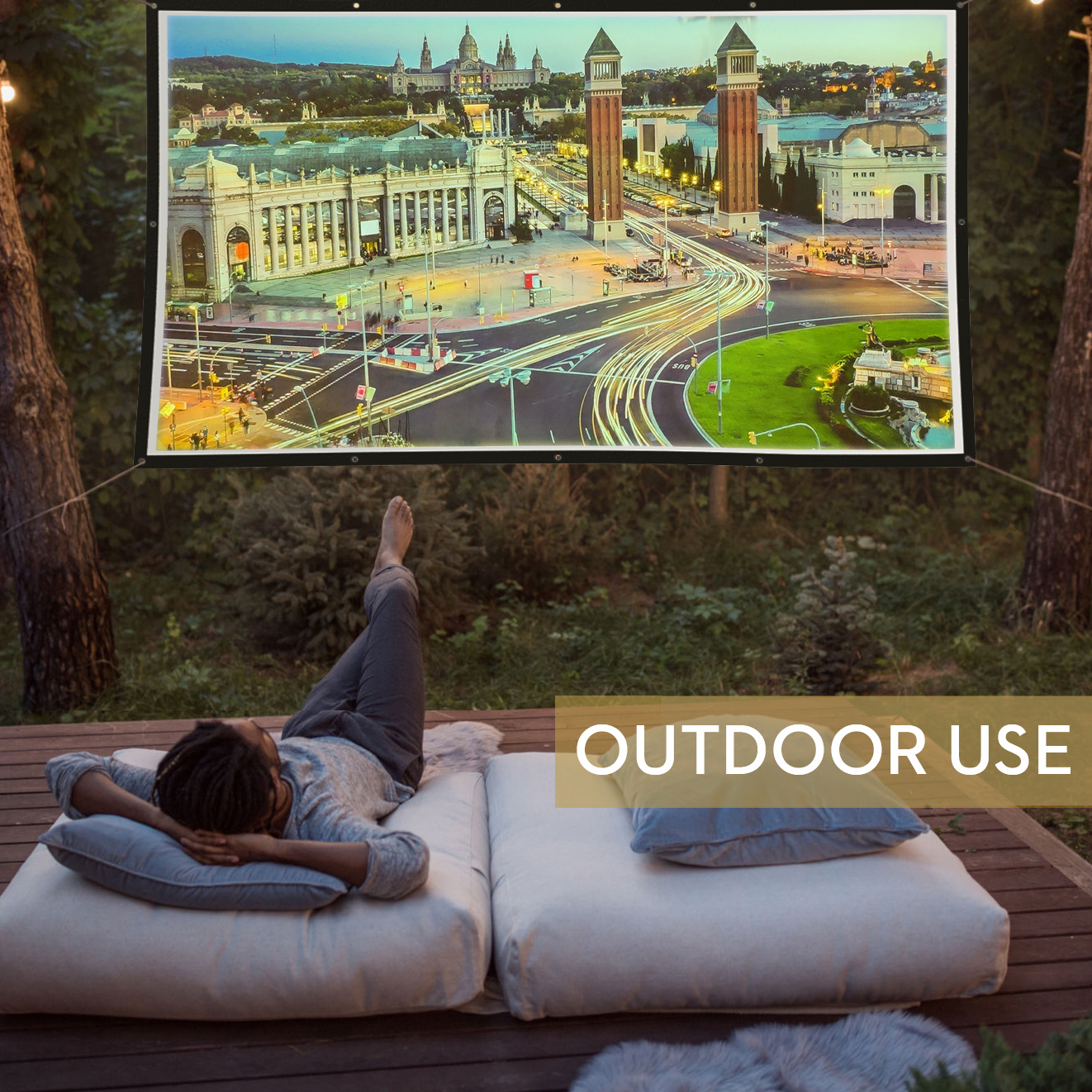 Portable Projection Screen for outdoor 