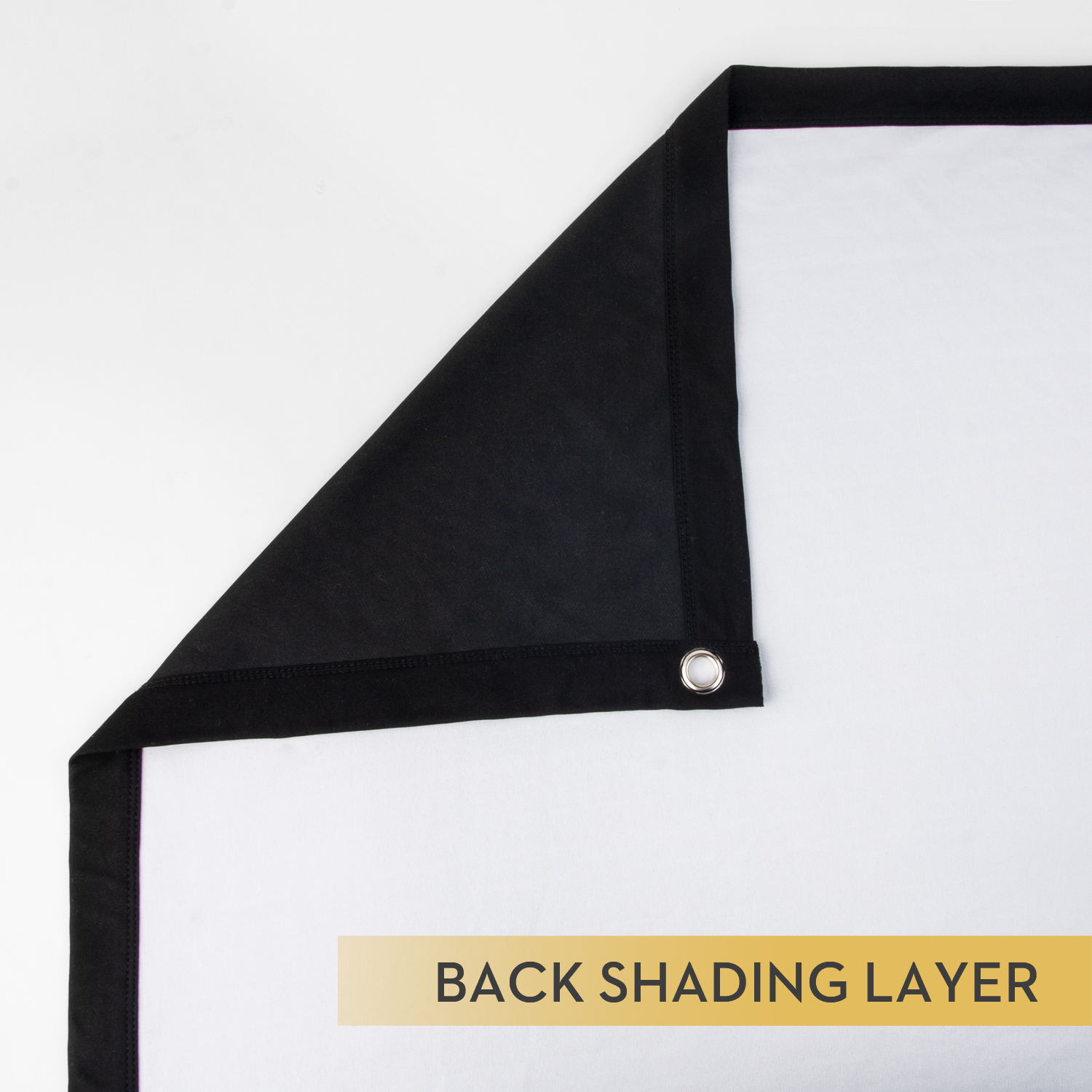 black back projector screen